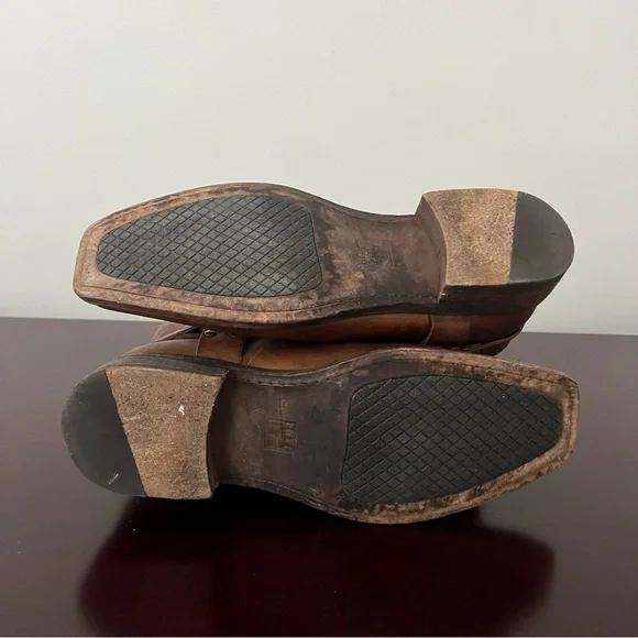 Vintage Frye - Smith Harness Motorcycle Leather Boot - Brown 11 B